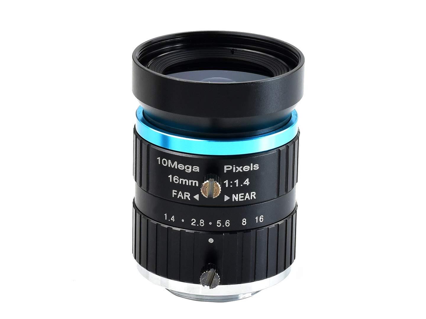 Waveshare Quality Industrial Telephoto Lens with 16mm Focal Length, Multi Field Angle and C-Mount Compatible with Raspberry Pi Camera…
