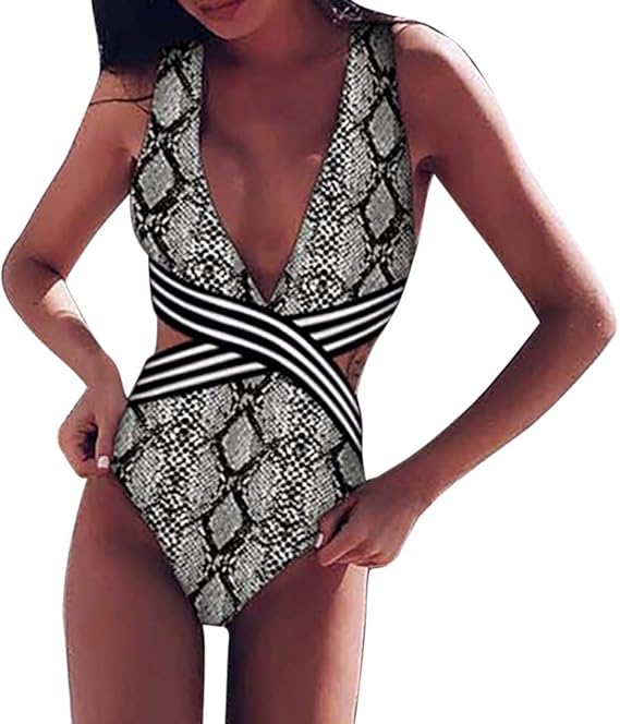 Amazon Top Homie レディース ファッション クロス ボーダー ワンピース水着 女性 セクシー 白 黒 水着 ワンピース ワンピース 通販