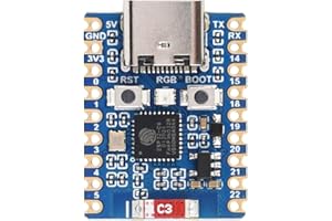 Waveshare ESP32-C6 Mini Development Board, Based On ESP32-C6FH4, Dual Processors, 160MHz Running Frequency, 2.4GHz Wi-F 6 & B