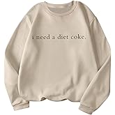 SOLY HUX Women's Crewneck Graphic Sweatshirts Long Sleeve Oversized Loose Fit Shirts Drop Shoulder Pullover Casual Tops