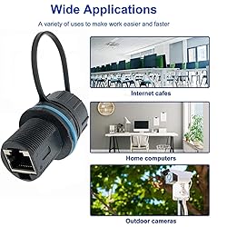 PENGLIN 6PCS Waterproof CAT6 RJ45 Bulkhead Ethernet