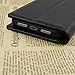 iPulse Journal for iPhone 8/7 Italian Full Grain Leather Handmade Flip Wallet Case for iPhone 8 and iPhone 7 - Black
