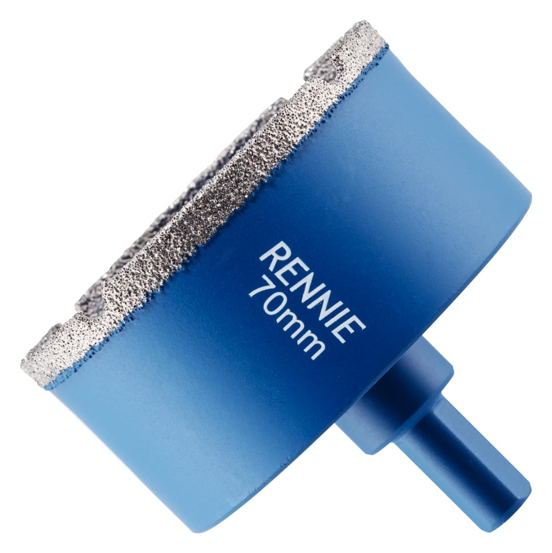 70mm Diamond Hole Saw Drill Bit With Tri Shank For Porcelain Tiles Ceramic Slate Stone Granite Marble Glass. Diamond Core Holesaw/Hole Cutter — image 1