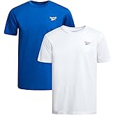 Reebok Boys Athletic Shirts - 2 Pack Breathable Short Sleeve Crewneck Cotton Boys Shirts - Active Kids Clothes for Athleisure