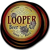 Looper Beer & Ale - 4 pack Drink Coasters