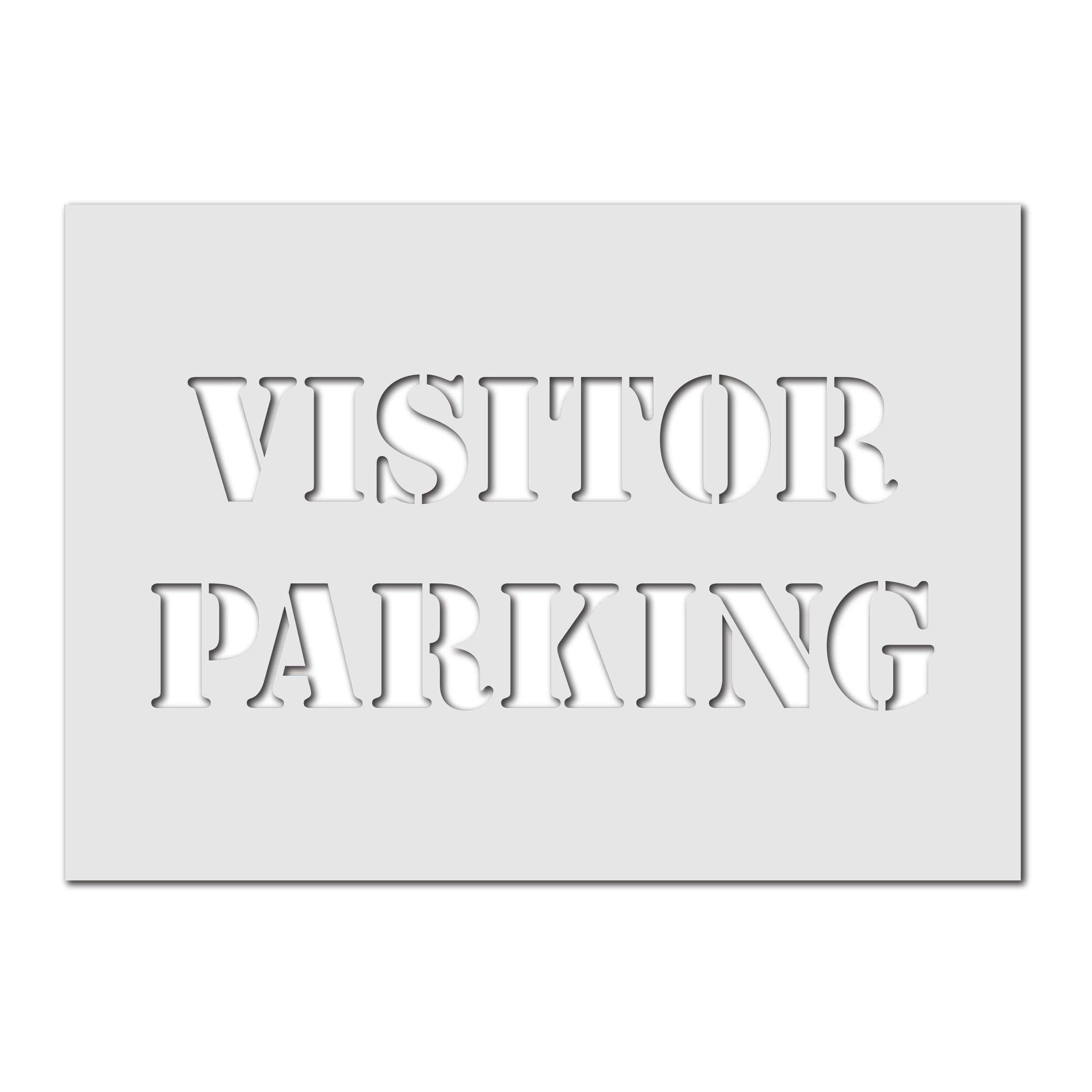 Visitor Parking Sign- Large Visitor Parking Text Template (Large (A1))