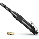 AMGSH Compact Air Needle Scaler, Needle Scaler Air Tool with 12 Needles | Rust Remover Tool Pneumatic Rust Paint Weld Slag Remover Cleaner, Includes 1/4" NPT Air Hose Fitting