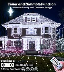 438ft String Lights 1200 LED Extra Long Christmas