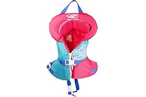 Stohlquist Infant Boating Life Jacket for 20-30 lbs, USCG Approved and Transport Canada Approved Type II PFD, Swim Vest for B