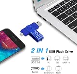 BORLTER CLAMP 64GB Dual USB 3.0 OTG Flash Drive Micro USB Memory Stick Pendrive view 2