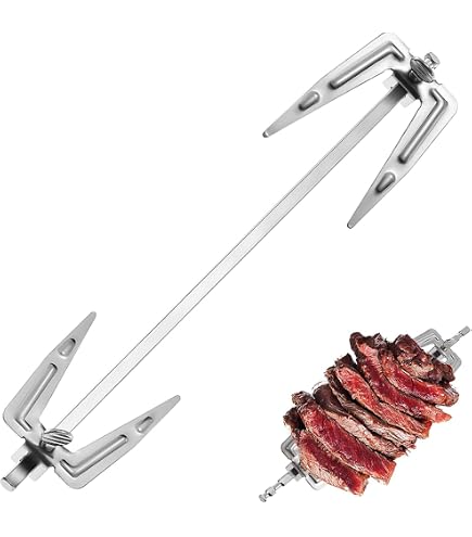 2 Pcs Élévateurs de Dinde en Acier Inoxydable Fourchette Barbecue Quatre Pong Fourchettes à Viande Outils de Cuisson