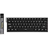 EPOMAKER Aula MINI60 HE Hall Effect Gaming Keyboard,2.4GHz/BT, 8KHz Polling | SOCD &amp; DKS, Adjustable Actuation &amp; Fast Trigger, PBT Keycap, 60% Wireless Mechanical Keyboard for Win/Mac (Standard)
