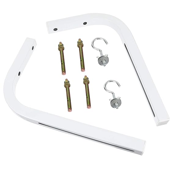 HEALLILY 2pcs Projector Screen L Bracket Universal Wall Hanging Mount