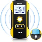 FNIRSI WD-01 6 in 1 Rechargeable Stud Finder Wall Scanner, Positioning Hole | for Wood Drywall Metal AC Wires Joist Pipe Stud Center Detecting, Audio Alarm, Digital Deep Scan Detector Inside the Wall