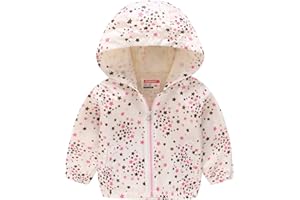 Toddler Girls Boys Spring Windbreaker Zipper up Hooded Jackets Outerwear Lightweight Windproof Trench Coat