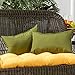 Greendale Home Fashions Rectangle Outdoor Accent Pillow (set of 2), Hunter Summerside