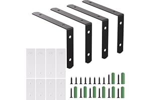 OEH 4 Pcs Furniture Anchors, Furniture Anchors for Baby Proofing, No Drilling Furniture Wall Anchor, Stainless Steel Anti Tip Furniture Anchors for Cabinet Dresser Bookshelf for Baby, Large-6*4.3*1.2"