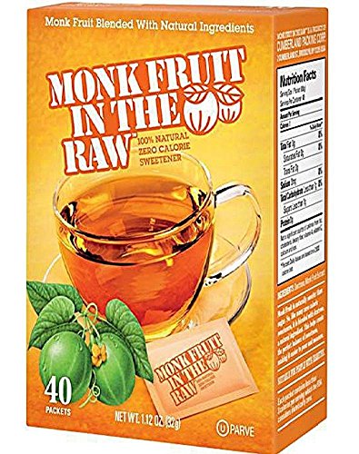 Monk Fruit in the Raw Sweeteners, 3pk, 40ct, 120ct