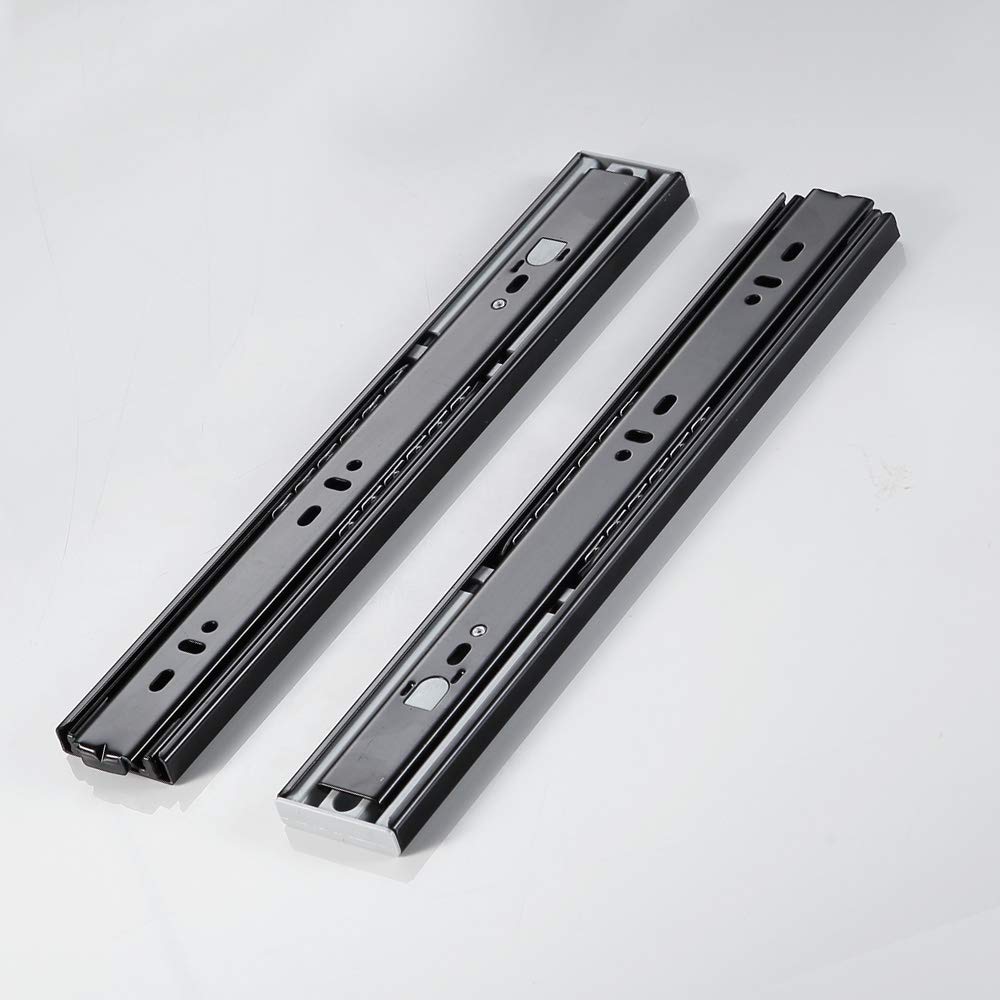 Side Mount Push to Open Drawer Runners 600mm 1 Pair Heavy Duty 45kg