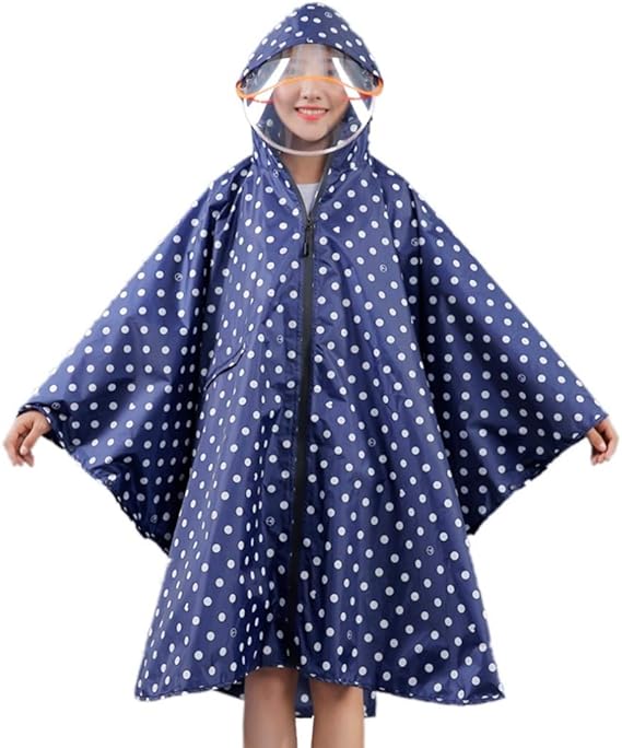 Amazon レインポンチョ Xl レインコート 自転車 バイク ブルー 通学 リュック レディース メンズ 大きいサイズ ポンチョ おしゃれ 女性用 カッパ 雨具 レインケーブ バイク 撥水加工 レインカバー レインウェア レイングッズ アウトドア レインコート ポンチョ 通販