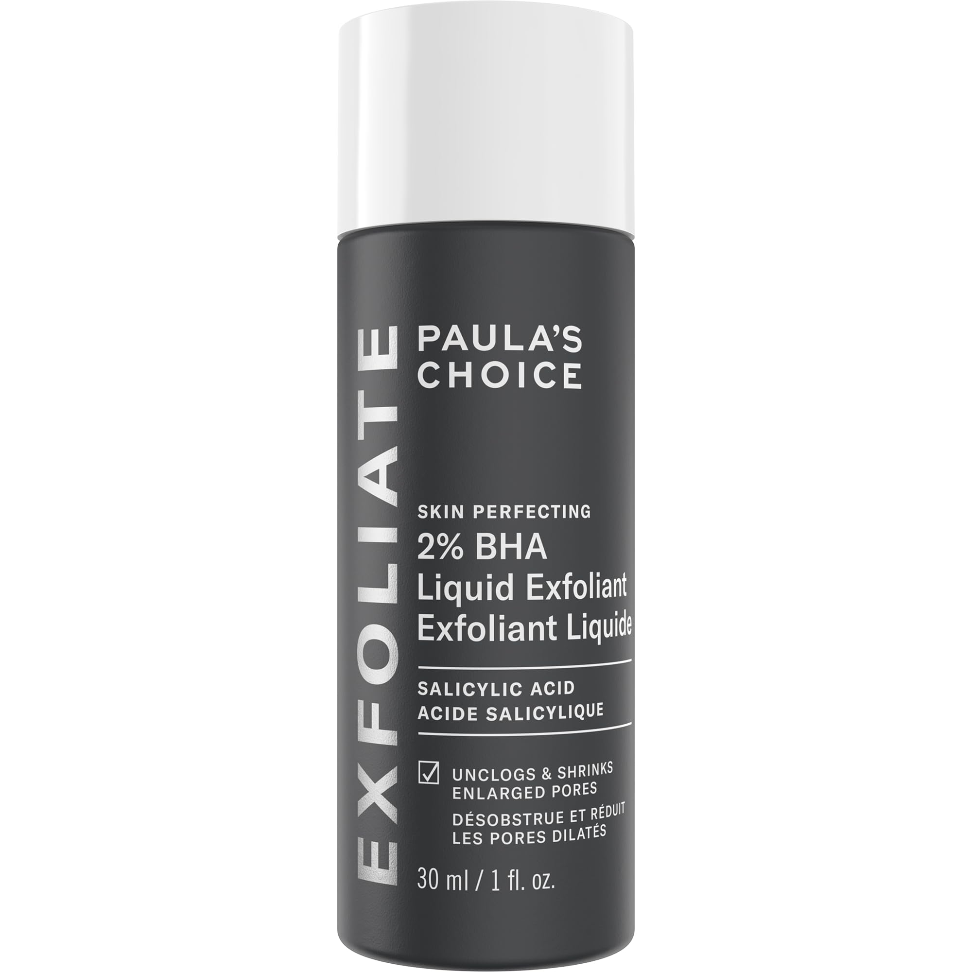 Paula's Choice Skin Perfecting 2% BHA Salicylic Acid Liquid Exfoliant - Face Exfoliating Peel Fights Blackheads, Breakouts & Enlarged Pores - Combination, Oily & Acne Prone Skin - 30 ml