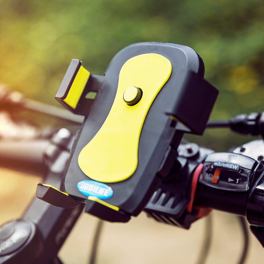 Universal Bicycle Cell Phone Holder for Bicycle with 360° Rotation Adjustable Anti Shake for Any
