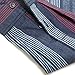 Musen Men Casual Denim Button Down Long Sleeve Stripe Dress Shirt