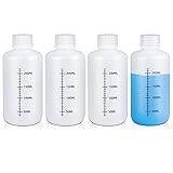 UMETASS 8oz/250ml Narrow Mouth Plastic Bottles with