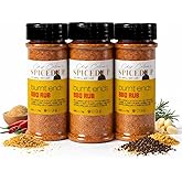 3 Pcs Burnt Ends BBQ Rub Seasoning for Beef, Chicken & Seafood | Bold Smoky Dry Steak Rub for Grilling - Sweet & Savory Brisket, Smoking Spices | Kosher, Non-GMO, 100% Vegetarian, Gluten-Free