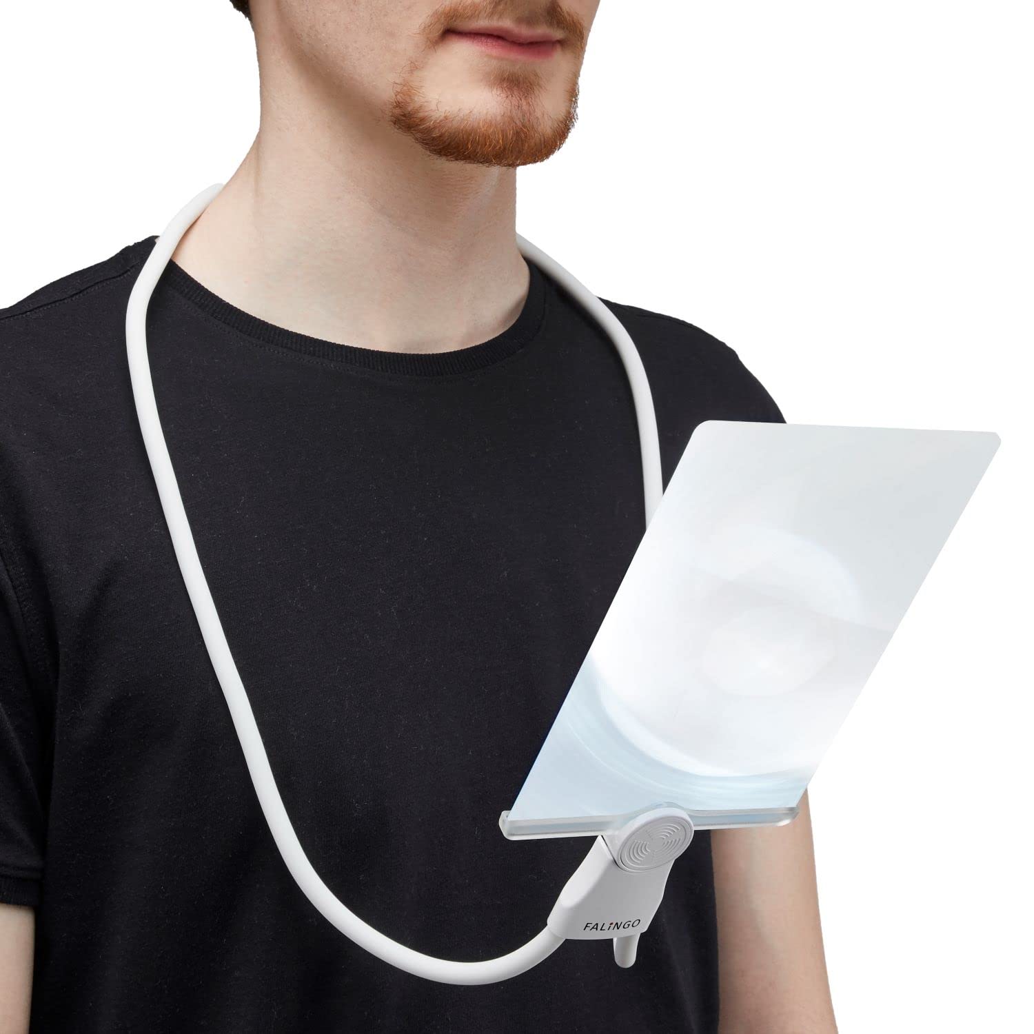 FALINGO 3-in-1 Fresnel Magnifying Glass Magnifier Neck Cord Hands Free Desk Magnifier With Stand Handheld Magnifier Anti-Blue Light Thin Lens Lightweight Optical Magnification To 200%