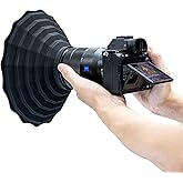 Silicone Lens Hood, Anti Reflection Lens Hood for Diameter 53-72mm Lens, Foldable Reversible Lens Shade for Canon RF 35mm EF-S 10-18 EF 50mm 28mm Nikon AF-S 50mm 18-105 Sony and More Lens