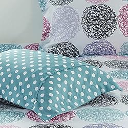 Mi Zone Carly Comforter Set, Doodled Circles Polka