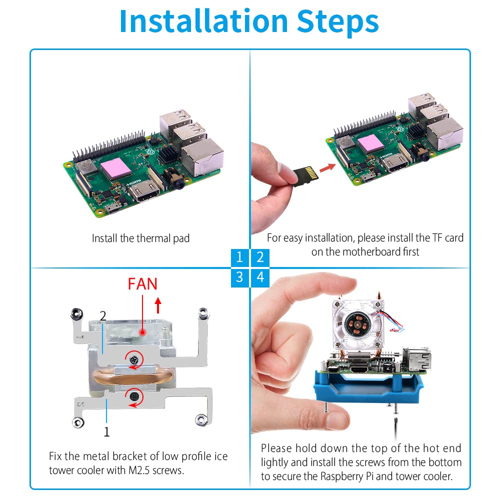 Project On Raspberry Pi Imni Mua GeeekPi Raspberry Pi Mini Tower Kit Raspberry Pi 3B Case with ICE ...