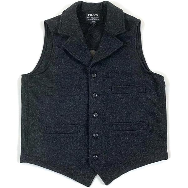 FILSON MACKINAW WOOL VEST MADE IN USA 美品 Filson Mackinaw Wool Vest Navy XL at Amazon Men's Clothing store