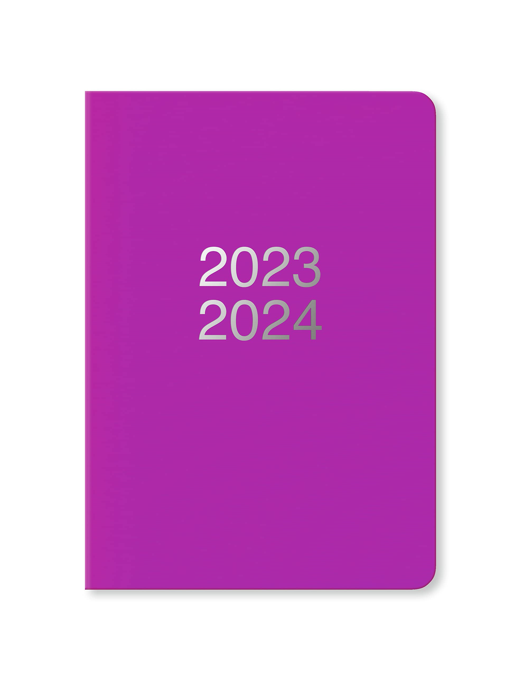 Letts Dazzle A5 week to view 2023/2024 academic diary - purple