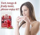 ULTHMOK Premium Hibiscus Tea Bags 100 Bags 7.06 oz Caffeine Free 100% Hibiscus view 7