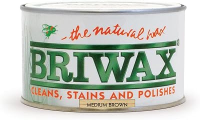 Briwax Toulene Free Medium Brown 370g Satin Finish BW0601341921