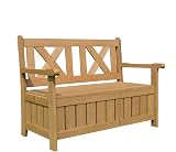 AIRWAVE Darcy Outdoor Storage Bench 110L Weather Resistant Fir Wood view 8