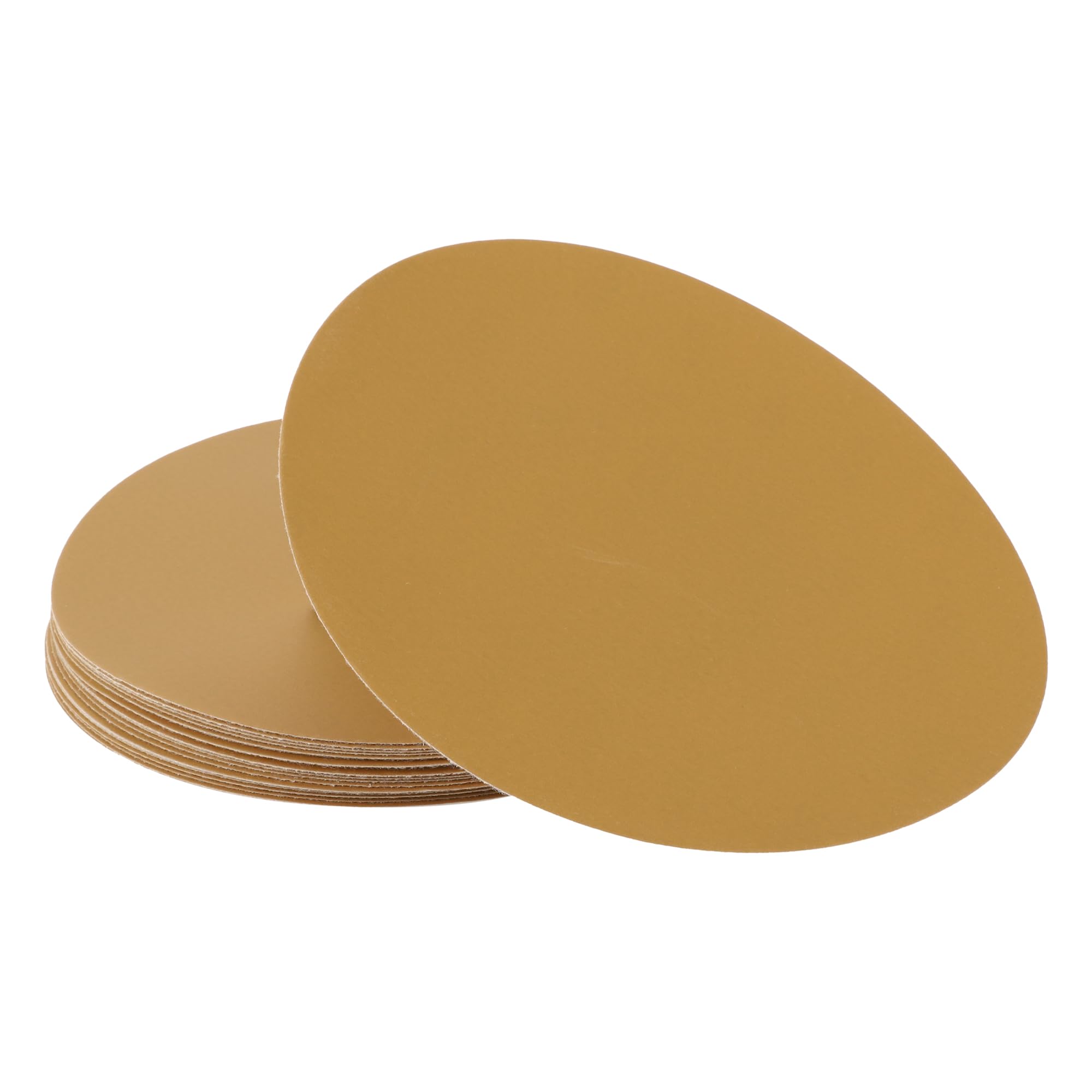 A ABSOPRO Sanding Discs 9 Inch 600 Grit Round Hook and Loop Sandpaper Kraft Paper Yellow 25 Pcs