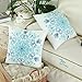 CaliTime Pack of 2 Cozy Fleece Throw Pillow Cases Covers for Couch Bed Sofa Vintage Mandala Snowflake Floral 18 X 18 Inches Teal Blue
