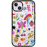 CASETiFY Impact iPhone 14 Plus Case [4X Military Grade Drop Tested / 8.2ft Drop Protection] - Good Vibes - Glossy Black