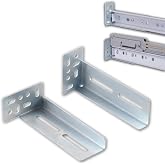 Molvyan Face Frame Rear Mounting Brackets 5 Pairs for Drawer Slide Cabinet Drawer Guides Slides Rails Bracket for Face Frame Install, with Screws