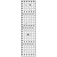 Creative Grids Quilt Ruler 6-1/2in x 24-1/2in Rectangle - CGR24 – Made in USA, Non-Slip Grip Acrylic Quilting, Sewing, Crafting, Patchwork Ruler for Measuring & Cutting Fabric
