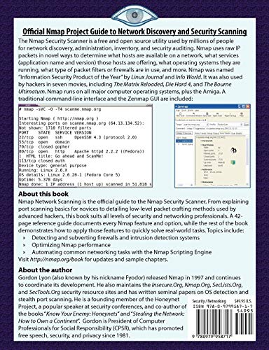 Nmap Network Scanning: The Official Nmap Project Guide to Network Discovery and Security Scanning
