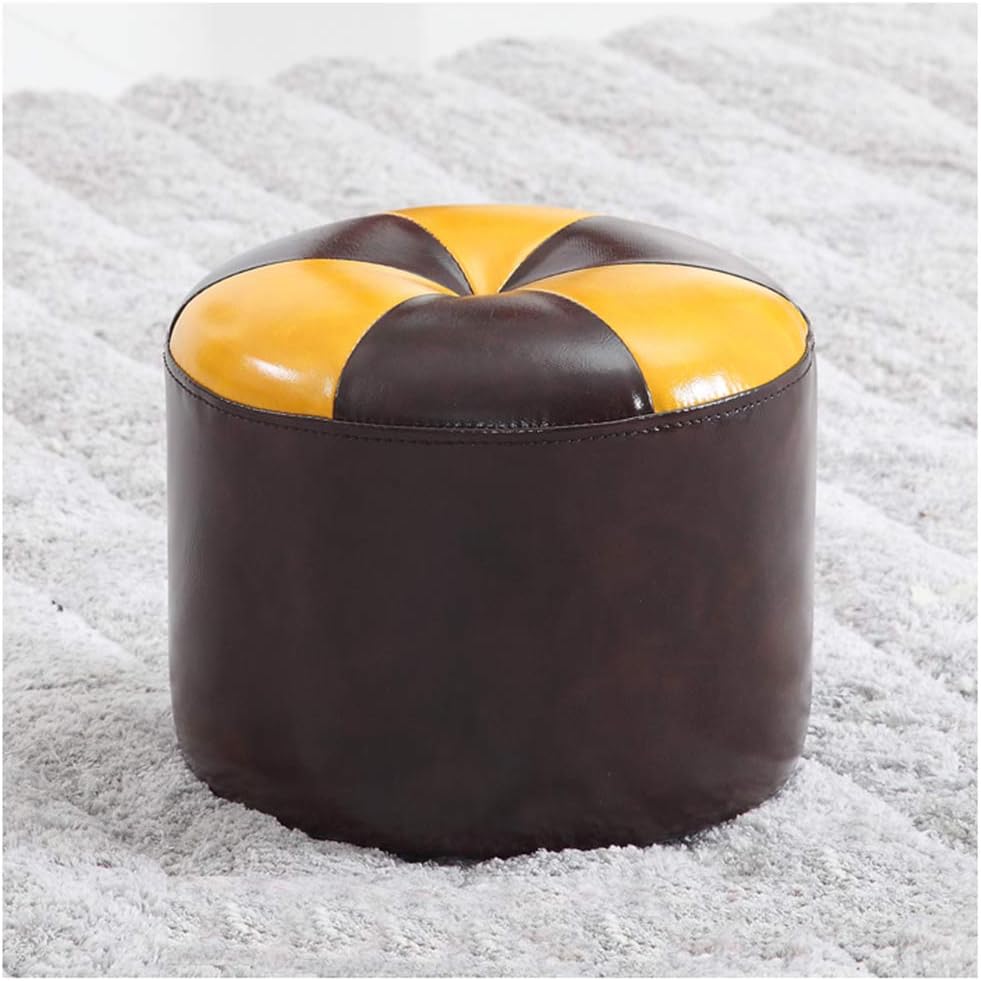 Footstool Creative, Pouffes Sofa stool Home living room fashion Lazy PU