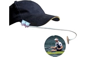 CRHEXPVA 2pcs Ball Cap Rear View Mirror,Safe Mirror for Rowing,Walking Hat Rear View Mirror,Fishing Cap Mirror