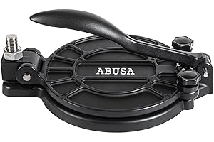 ABUSA Manual Thickness Adjustable Tortilla Press 8 Inch Tortilla Maker Black - Tortilla,Taco,Empanadas and so on