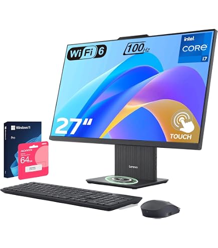 Amazon.com: Lenovo IdeaCentre Business Computer All-in-One PC, 27
