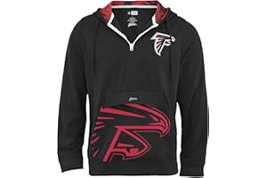 Zubaz NFL Men's 1/4 Zip Big Pocket Team Logo Hoodie