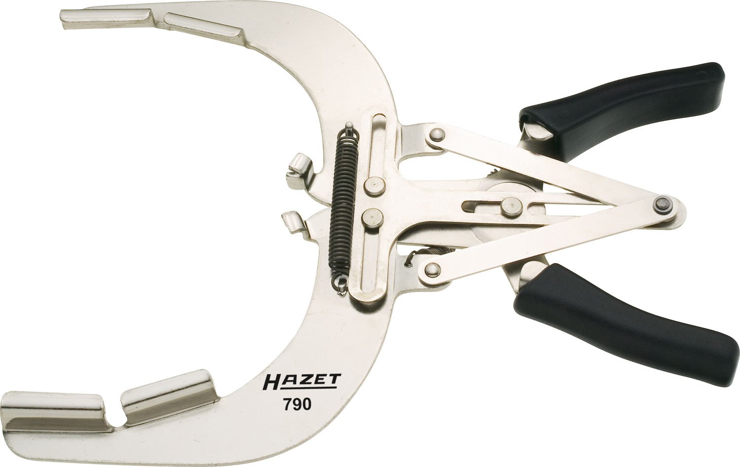 HAZET 790-1A 240 mm Piston Ring Pliers - Bright Nickel-Plated